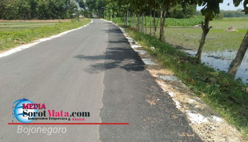 Kondisi Jalan Aspal Desa Ringin, Kecamatan Gayam Bojonegoro